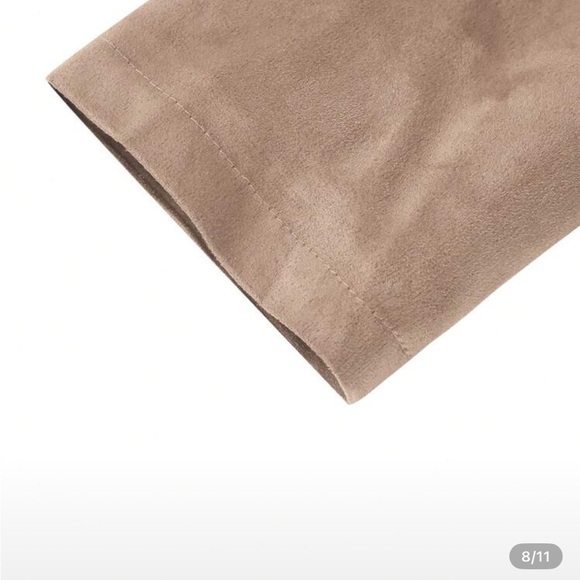 Fringe faux Suede Tan Jacket - Picture 6 of 6